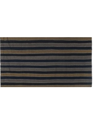 Etnik Bulvar El Dokuma Kilim Çizgi Desenli Halı 188 x 343 cm