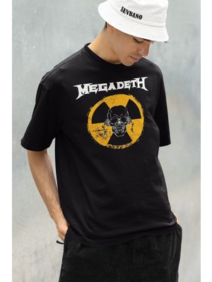 Megadeth Baskılı Unisex Oversize Müzik Grubu Tişört