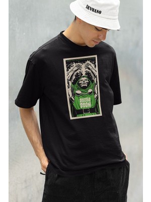 Doctor Doom Marvel Karakter Baskılı Unisex Oversize Tişört