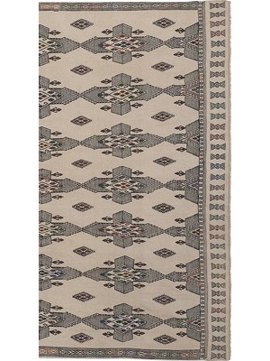 Etnik Bulvar El Dokuma Karapınar Yöresi Geometrik Desenli kilim 180 x 282 cm