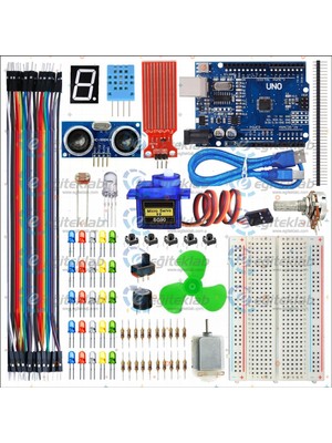Eğiteklab Arduino Uno Başlangıç Eğitim Seti Eğlenceli Tasarım ve Zeka Geliştirici Özellikler