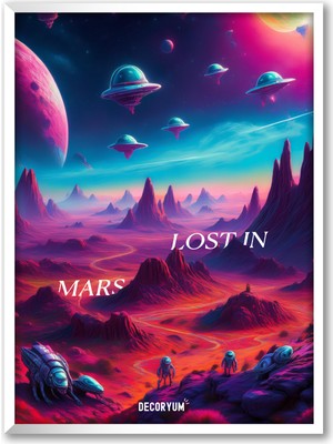 Decoryum Lost In Mars Çerçeveli Poster Tablo