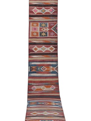 Etnik Bulvar El Dokuma Kilim Yolluk 75 x 505 cm