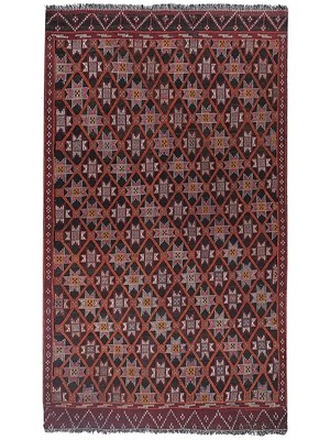 Etnik Bulvar El Dokuma Kilim Mut Yöresi Geometrik Desenli Halı 157 x 266 cm