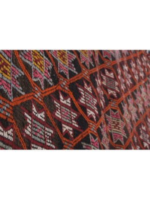 Etnik Bulvar El Dokuma Kilim Mut Yöresi Geometrik Desenli Halı 157 x 266 cm