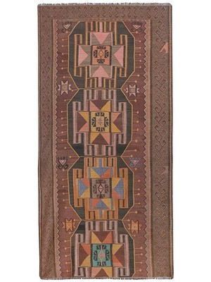 Etnik Bulvar El Dokuma Kilim Yolluk 133 x 261 cm