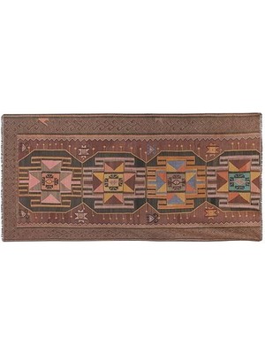 Etnik Bulvar El Dokuma Kilim Yolluk 133 x 261 cm