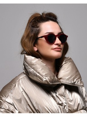 Jatelier Bomb Parlak Bordo Unısex Güneş Gözlüğü