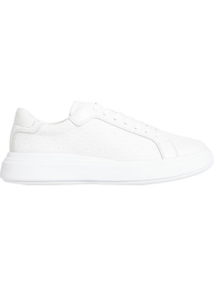 Calvin Klein Beyaz Erkek Sneaker Low Top Lace Up Lth Mono