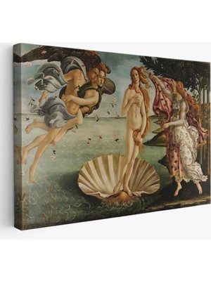 Foradels Dekoratif Kanvas Tablo Duvar Dekoru Venüs'ün Doğuşu Eseri Sandro Botticelli 5163 Bungknv