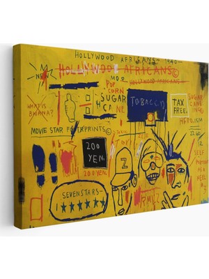 Foradels Dekoratif Kanvas Tablo Duvar Dekoru Hollywood Africans 1983 Jean Michel Basquiat 5058 Bungknv