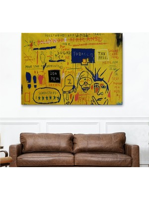 Foradels Dekoratif Kanvas Tablo Duvar Dekoru Hollywood Africans 1983 Jean Michel Basquiat 5058 Bungknv