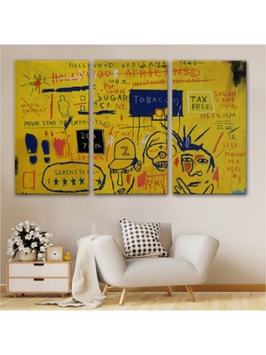 Foradels Dekoratif Kanvas Tablo Duvar Dekoru Hollywood Africans 1983 Jean Michel Basquiat 5058 Bungknv