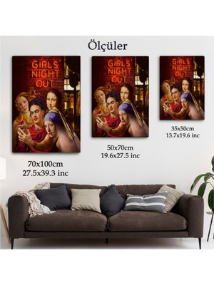 Foradels Dekoratif Kanvas Tablo Duvar Dekoru Girls Night Out Kızlar Gecesi 6112 Bungknv