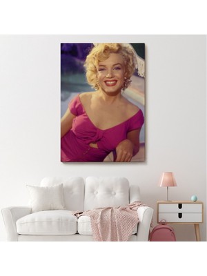 Dekoratif Kanvas Tablo, Duvar Dekoru, Marilyn Monroe  ve Güzelliği 6150 BUNGKNV