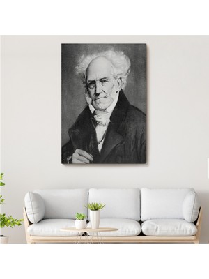 Foradels Dekoratif Kanvas Tablo Duvar Dekoru Arthur Schopenhauer Portre 6266 Bungknv