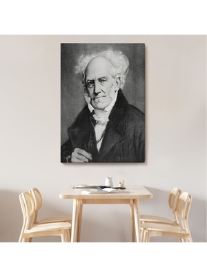 Foradels Dekoratif Kanvas Tablo Duvar Dekoru Arthur Schopenhauer Portre 6266 Bungknv