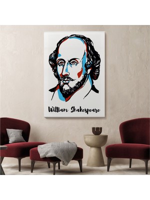 Foradels Dekoratif Kanvas Tablo Duvar Dekoru William Shakespeare Şair Yazar 5968 Bungknv