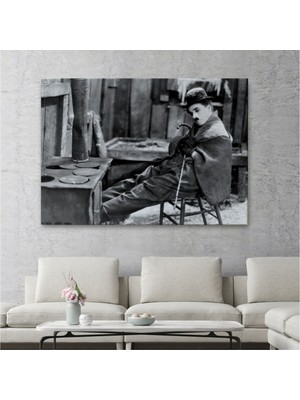 Foradels Dekoratif Kanvas Tablo Duvar Dekoru Charlie Chaplin Komedyen Şarlo 6619 Bungknv