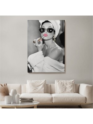 Foradels Dekoratif Kanvas Tablo Duvar Dekoru Audrey Hepburn Modern 5103 Bungknv