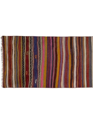 Etnik Bulvar El Dokuma Kilim Yolluk 77 x 348 cm