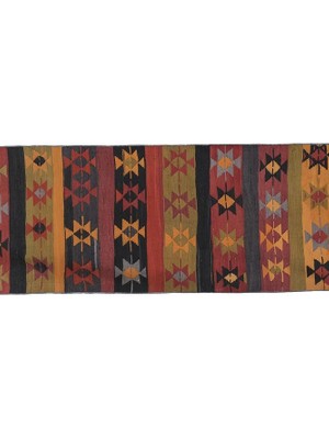 Etnik Bulvar El Dokuma Kilim Yolluk 92 x 287 cm