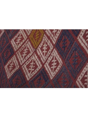 Etnik Bulvar El Dokuma Kilim Bergama Yöresi Geometrik Desenli Halı 136 x 204 cm