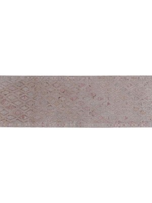 Etnik Bulvar El Dokuma Karapınar Yöresi Geometrik Desenli Uzun Yolluk Kilim 81 x 317 cm