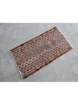 Etnik Bulvar El Dokuma Kilim Yün Yastık