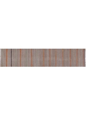 Etnik Bulvar Çizgili El Dokuma Kilim Yolluk 70 x 304 cm