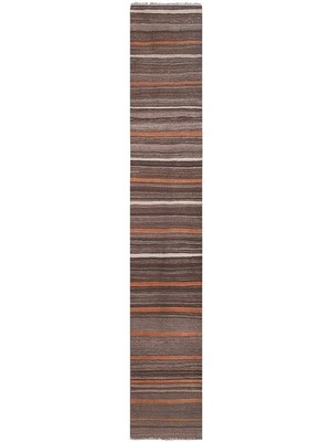 Etnik Bulvar Çizgili El Dokuma Kilim Yolluk 56 x 340 cm