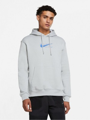 Nike Sportswear Erkek Beyaz Hoodie Sweatshirt DD9694-077