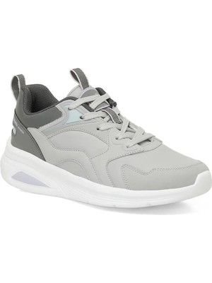 Kinetix Kadın Spor Ayakkabı Açık Gri Comfort Taban PVC Malzeme ile Düz Taban
