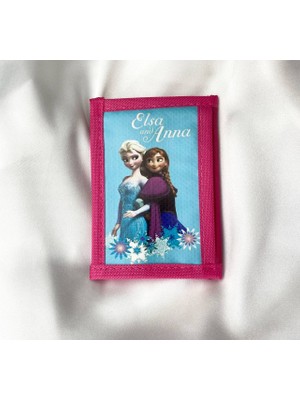 Herşey Nota Frozen Elsa ve Anna Pembe Kız Çocuk Cüzdan