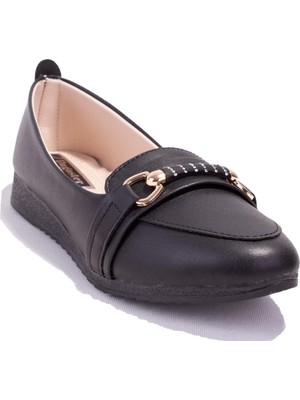 Dagoster DZA07-147230 Siyah Ortopedik Günlük Babet Kadın Ayakkabı