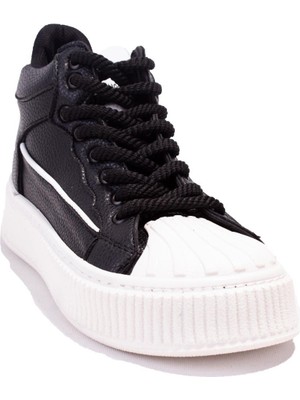 Dagoster DZS07-8897500 Siyah Beyaz  Ortopedik Günlük Kadın Spor Ayakkabı