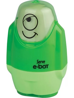 Serve E-Bot Silgili Kalemtraş Yeşil