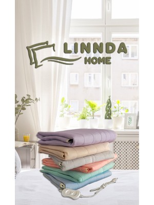 Linnda Home Çok Renkli Rüyam Elektrikli Battaniye Çift Kişilik Pamuklu 120 x 160