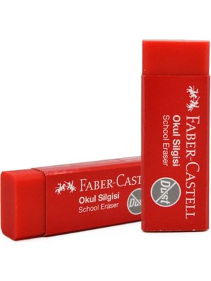 Faber-Castell Dust-Free Kırmızı Okul Silgisi (187222)