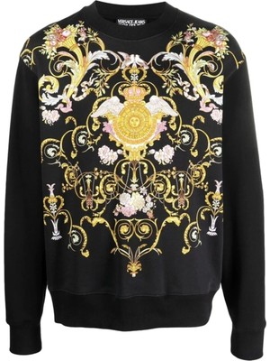 Versace Jeans Couture Jeans Couture Full Printed Art Siyah Sweatshirt