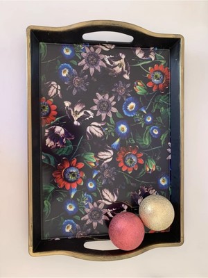 Royaleks Group Elif Kulplu Desenli Tepsi ROYALEKS-İSR-5720