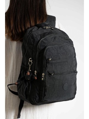 Baginn 571 Collection Lise Üniversite Okul Çantası Klinkır Kumaş Sırt Çantası 45 x 30 cm