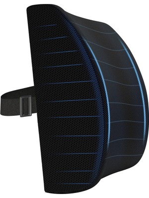 Mediterian Medikal Visco Ofis Araç Bel Yastığı Ortopedik Bel Minderi Sırt Yastığı Bel Destek Minderi