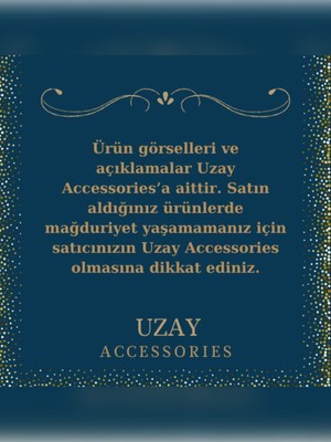 Uzay Accessories Okyanus Kalbi 316L Çelik Gümüş Kolye