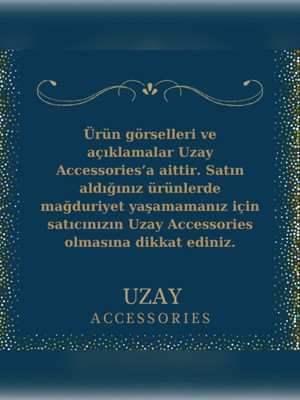 Uzay Accessories 316L Paslanmaz Çelik Tarot Kart Kolye