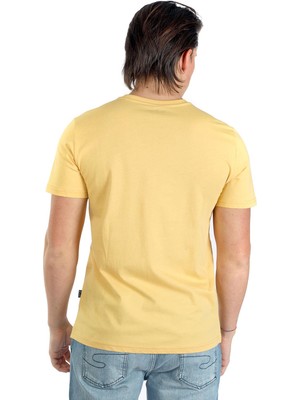 Lee Cooper Yuvarlak Yaka Sarı Erkek T-Shirt 242 Lcm 242014 Wılly Safran