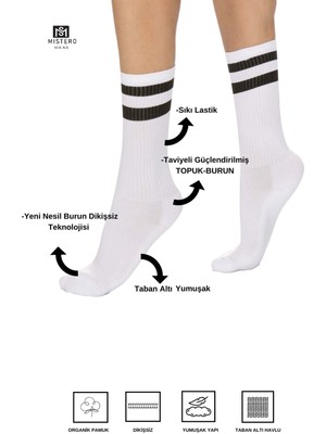 Mistero Socks Spor Tenis, Antrenman, Koşu, Futbol, Basketbol Çorabı Unisex