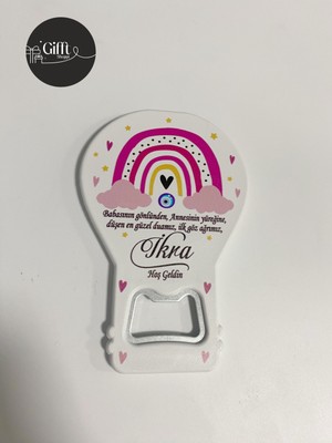 Gift Shoppi 25 Adet Gökkuşağı Yenidoğan Kız Bebek Açacak Magnet