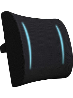 Mediterian Visko Ortopedik Sandalye Bel Minderi Sırt Dayama Yastık Koltuk Minderi Bel Destek Yastık Medikal