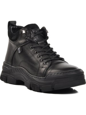 Voyager 9462 Siyah Nata  Deri Kadın Bot